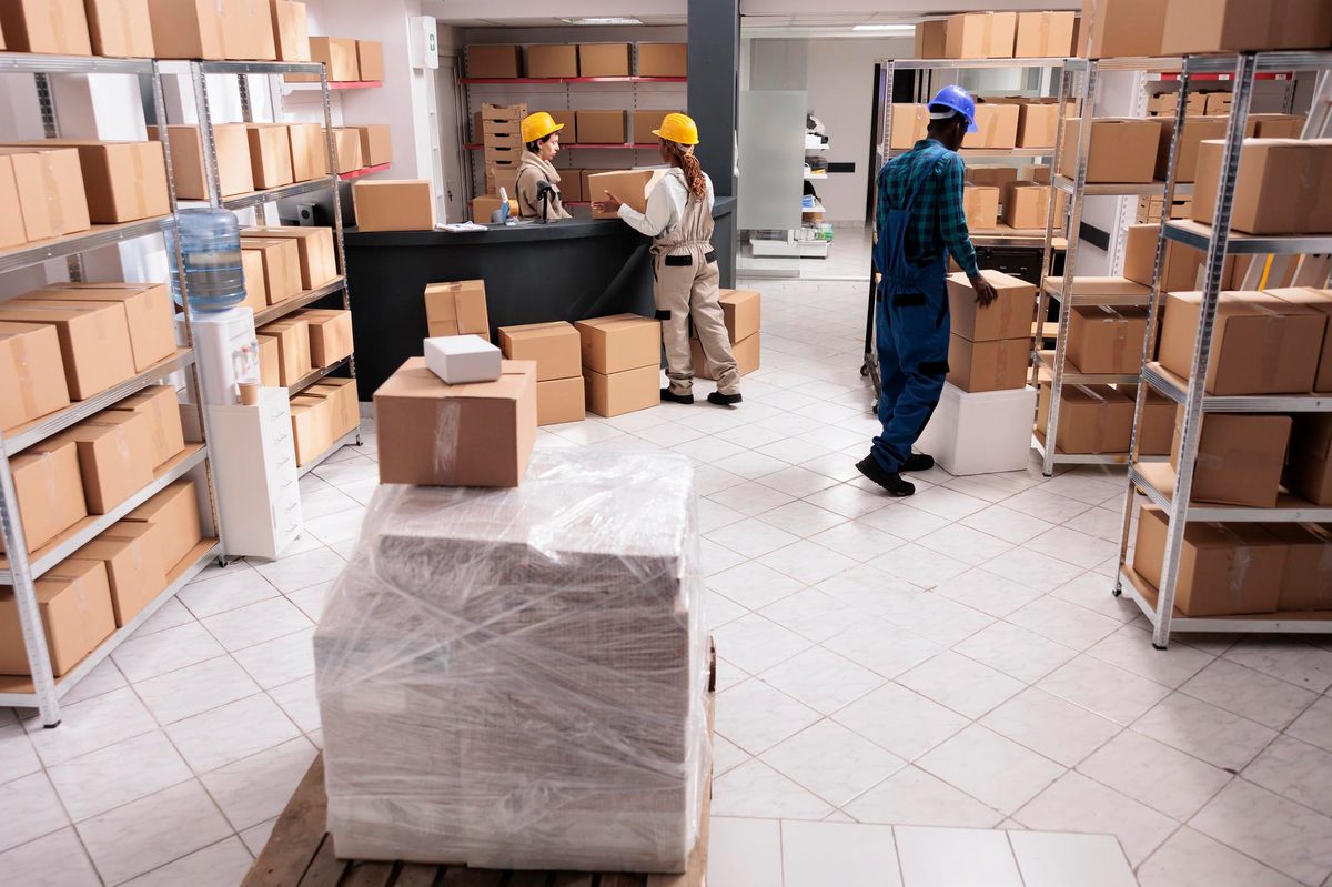 Borea Ljubljana warehouse — pick and pack floor